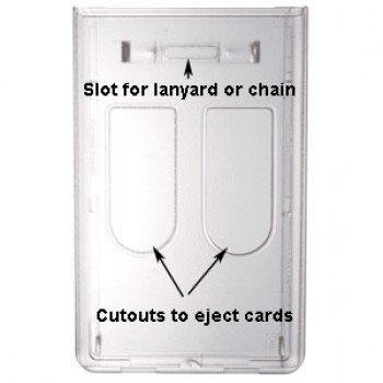 Smart Card 2 Card Frosted Vertical Top Load Dispenser - 50 pack